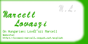 marcell lovaszi business card